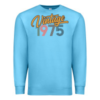 Ocean Blue retro vintage 1975 women's Premium Sweatshirt - artisFamous
