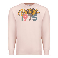 Pale Pink retro vintage 1975 women's Premium Sweatshirt - artisFamous