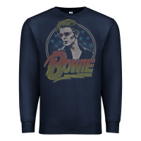 Navy bowie   diamond dogs t shirt Premium Sweatshirt - artisFamous