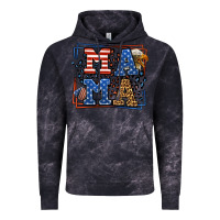 Cloud Black Army Veteran mama leopard frame 4th of July Vintage Hoodie - LillyAllenDesigns