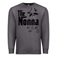 Charcoal Heather The Nonna! Italy Grandmother Baby Hang Toys Premium Sweatshirt - artisFamous