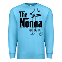 Ocean Blue The Nonna! Italy Grandmother Baby Hang Toys Premium Sweatshirt - artisFamous