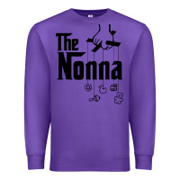 Purple The Nonna! Italy Grandmother Baby Hang Toys Premium Sweatshirt - artisFamous