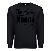 Black The Nonna! Italy Grandmother Baby Hang Toys Premium Sweatshirt - artisFamous