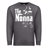 Charcoal Heather The Nonna! Italy Grandmother Baby Hang Toys Premium Sweatshirt - artisFamous