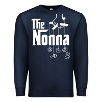 Navy The Nonna! Italy Grandmother Baby Hang Toys Premium Sweatshirt - artisFamous