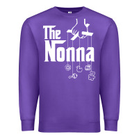 Purple The Nonna! Italy Grandmother Baby Hang Toys Premium Sweatshirt - artisFamous