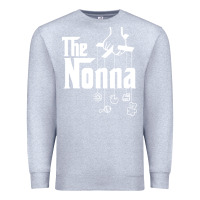Heather Grey The Nonna! Italy Grandmother Baby Hang Toys Premium Sweatshirt - artisFamous