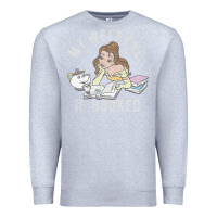 Heather Grey beauty and the beast belle my weekend is booked t shirt Premium Sweatshirt - artisFamous