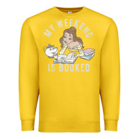 Lemon beauty and the beast belle my weekend is booked t shirt Premium Sweatshirt - artisFamous