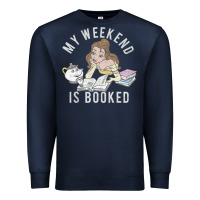 Navy beauty and the beast belle my weekend is booked t shirt Premium Sweatshirt - artisFamous