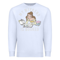 White beauty and the beast belle my weekend is booked t shirt Premium Sweatshirt - artisFamous