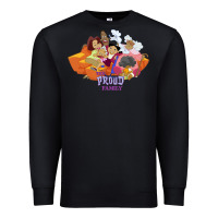 Black the proud family characters t shirt Premium Sweatshirt - artisFamous