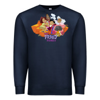 Navy the proud family characters t shirt Premium Sweatshirt - artisFamous