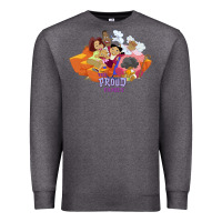 Charcoal Heather the proud family characters t shirt Premium Sweatshirt - artisFamous