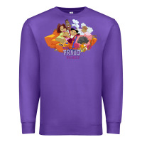 Purple the proud family characters t shirt Premium Sweatshirt - artisFamous