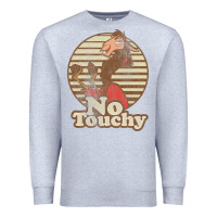 Heather Grey emperor's new groove kuzco llama no touchy t shirt t shirt Premium Sweatshirt - artisFamous