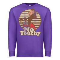 Purple emperor's new groove kuzco llama no touchy t shirt t shirt Premium Sweatshirt - artisFamous