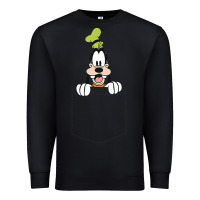 Black goofy pocket goofy pocket t shirt Premium Sweatshirt - artisFamous