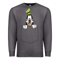 Charcoal Heather goofy pocket goofy pocket t shirt Premium Sweatshirt - artisFamous