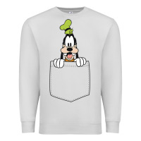 Dove Grey goofy pocket goofy pocket t shirt Premium Sweatshirt - artisFamous