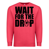 Cardinal wait for the drop i dubstep bass subwoofer dance music Premium Sweatshirt - artisFamous