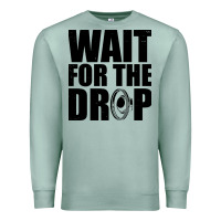 Seafoam wait for the drop i dubstep bass subwoofer dance music Premium Sweatshirt - artisFamous
