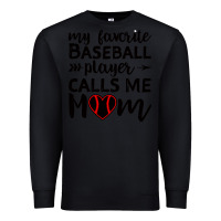 Black womens my favorite baseball player calls me mom Premium Sweatshirt - artisFamous