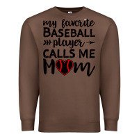 Chestnut womens my favorite baseball player calls me mom Premium Sweatshirt - artisFamous