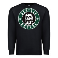 Black seattle grunge Premium Sweatshirt - artisFamous