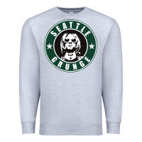 Heather Grey seattle grunge Premium Sweatshirt - artisFamous