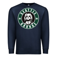 Navy seattle grunge Premium Sweatshirt - artisFamous