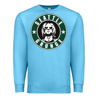 Ocean Blue seattle grunge Premium Sweatshirt - artisFamous