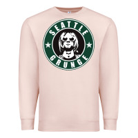 Pale Pink seattle grunge Premium Sweatshirt - artisFamous