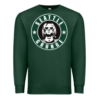 Sports Green seattle grunge Premium Sweatshirt - artisFamous