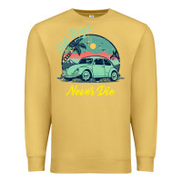 Antique Gold Vintage Funny Beetle Bug Distressed Classic Cars Old Bugs Never Die Premium Sweatshirt - artisFamous