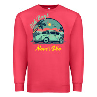 Cardinal Vintage Funny Beetle Bug Distressed Classic Cars Old Bugs Never Die Premium Sweatshirt - artisFamous