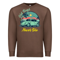 Chestnut Vintage Funny Beetle Bug Distressed Classic Cars Old Bugs Never Die Premium Sweatshirt - artisFamous