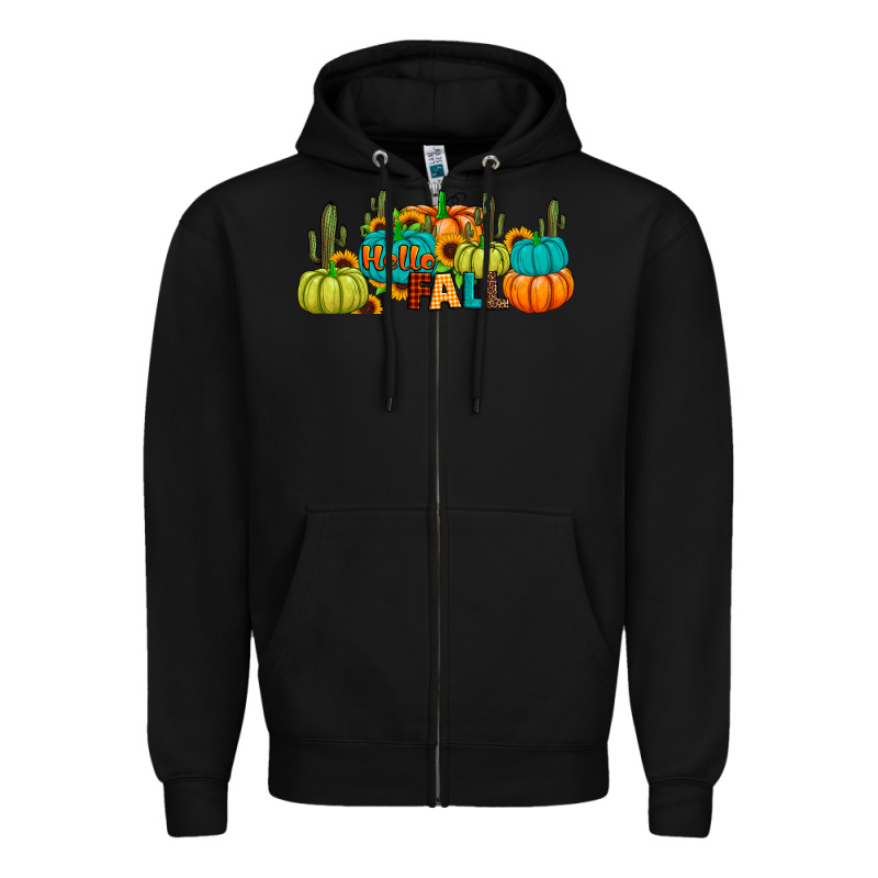 Hello Fall Zipper Hoodie by JahusDesignShop | Teevron