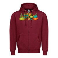 Burgundy hello fall Zipper Hoodie - JahusDesignShop