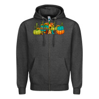 Charcoal Heather hello fall Zipper Hoodie - JahusDesignShop