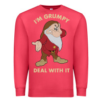 Cardinal snow white i'm grumpy deal with it portrait t shirt Premium Sweatshirt - artisFamous
