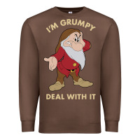 Chestnut snow white i'm grumpy deal with it portrait t shirt Premium Sweatshirt - artisFamous