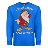 True Royal snow white i'm grumpy deal with it portrait t shirt Premium Sweatshirt - artisFamous
