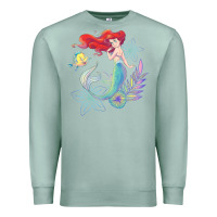 Seafoam the little mermaid ari  and flounder sea t shirt Premium Sweatshirt - artisFamous