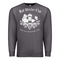 Charcoal Heather villains bad witch  club group shot graphic t shirt t shirt Premium Sweatshirt - artisFamous