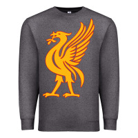 Charcoal Heather liverpool bird license plate Premium Sweatshirt - artisFamous