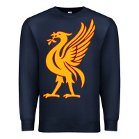 Navy liverpool bird license plate Premium Sweatshirt - artisFamous