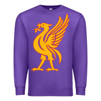 Purple liverpool bird license plate Premium Sweatshirt - artisFamous