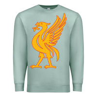 Seafoam liverpool bird license plate Premium Sweatshirt - artisFamous